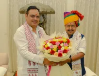 CM Bhajan Lal hosts BJP national chief at Jaipur residence
