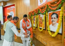 CM Bhajan Lal joins BJP meet on Rajasthan urban polls