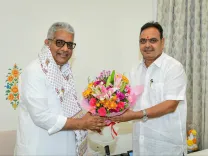 CM Bhajan Lal Meets Union Env Minister Bhupender Yadav