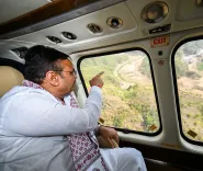 CM Bhajan Lal Reviews Dewas III-IV Dam Project via Aerial Survey
