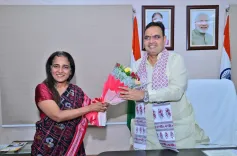 CM Bhajan Lal Sharma Meets MEA Secretary on Consular Affairs