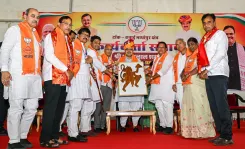 CM Bhajan Lal Sharma Rallies BJP Workers in Diggi for Panchayat Polls