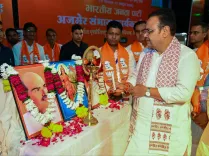 CM Bhajan Lal Sharma rallies BJP workers in Kishangarh ahead of panchayat polls