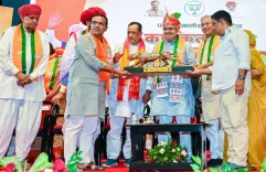 CM Bhajan Lal Sharma rallies BJP workers in Sumerpur for panchayat push