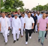 CM Bhajan Lal Sharma Visits Nagaur Village, Plants Saplings