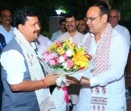 CM Bhajan Lal Welcomes BJP National Chief to Jaipur
