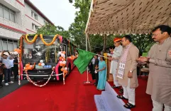 CM Bhajanlal flags off 16 e-buses for Jaipur under PM E-Bus Sewa