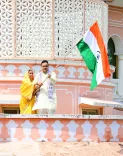 CM Bhajanlal hoists Tiranga at CM residence under Har Ghar Tiranga
