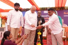 CM Bhupendra Patel Enrolls Children at Sanand School Festival