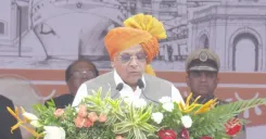 CM Bhupendra Patel leads flag hoisting at Amreli on Independence Day