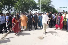 CM Bhupendra Patel Leads Shramdaan Drive at Ghuma Village Lake