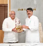 CM Bhupendra Patel Thanks Gujarat Assembly Speaker Shankar Chaudhary