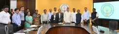 CM Chandrababu Launches 'Mee Bhoomi-Blockchain' Pilot in AP