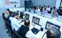 CM Chandrababu monitors Cyclone Arnab impact via CCTV from Secretariat
