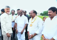CM Chandrababu Naidu Gets Grand Welcome in Gudivada