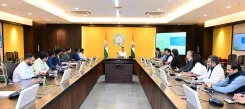 CM Chandrababu Reviews Amaravati Master Plan With Singapore Team