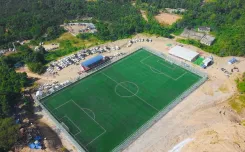CM Conrad Sangma Inaugurates Synthetic Football Turf in Siju