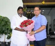CM Conrad Sangma meets Telangana Dy CM Bhatti Vikramarka in Hyderabad