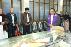 CM Conrad Sangma pays respects to Rev. Fr. John Madur in Shillong