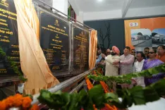 CM Dhami at Harrwala Station Launch Under Amrit Bharat Scheme