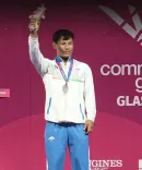 CM Dhami Congratulates Rishikanta Singh on CWG Weightlifting Silver