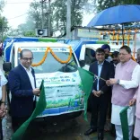CM Dhami flags off 15 waste vehicles in Khatima