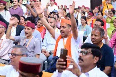 CM Dhami Flags Off Special Train Under Somnath Swabhiman Parv