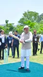 CM Dhami Hails BJP's Development Vision With Cricket Metaphor