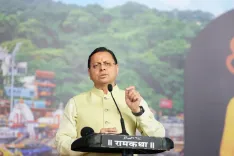 CM Dhami Highlights Uttarakhand's Spiritual Tourism Push at Morari Bapu Katha