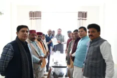 CM Dhami Holds Development Meet at Gairsain Camp Office