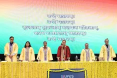 CM Dhami Honours Top Students at UPES 24th Convocation