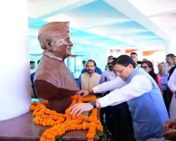 CM Dhami inaugurates dental clinic and gate at HNB Medical University, Dehradun