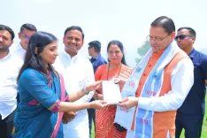 CM Dhami joins Harela plantation drive at Malagram herbal park