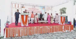 CM Dhami launches badminton court in Banbasa, Champawat