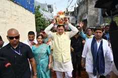 CM Dhami Launches Guru Ravidas 650th Birth Anniversary Kalash Yatra in Bhagwanpur
