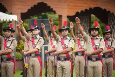 CM Dhami leads Independence Day oath at Uttarakhand state event