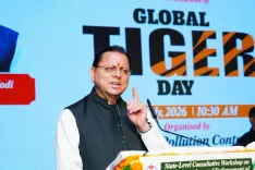 CM Dhami Marks Tiger Day With Plastic Ban Workshop in Dehradun