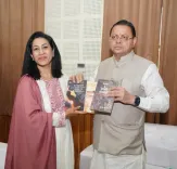 CM Dhami meets author active in Indo-German cultural ties