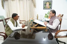 CM Dhami meets Didihat MLA Chufal on constituency development