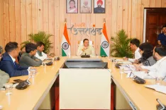 CM Dhami Meets NITI Aayog Team, Flags Floating Population Gap