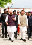 CM Dhami Meets Rajnath Singh at Jaspal Rana Tribute in Uttarakhand