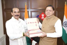 CM Dhami meets Union Minister Ajay Tamta on Uttarakhand road projects