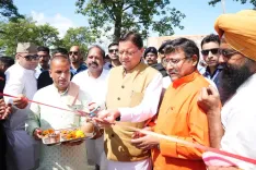CM Dhami Opens ₹7.23 Cr Gaushala, Lays Foundation for 15 Projects in Khatima