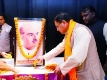 CM Dhami pays tribute to Shyama Prasad Mukherjee at 125th jayanti event in Dehradun