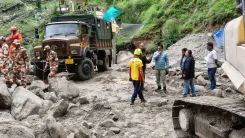 CM Dhami Reviews Chamoli Flood Damage, Orders War-Footing Road Repair