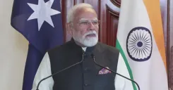 CM Dhami shares live feed of PM Modi, Australian PM's Melbourne presser