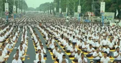 CM Dhami Shares Live Update of PM Modi at 12th International Yoga Day
