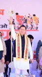 CM Dhami Slams Congress Nyay Yatra at Pauri Garhwal Rally