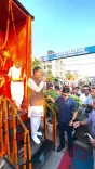 CM Dhami unveils Hanuman statue at Banbasa's Patani Tiraha