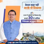 CM Dhami: Uttarakhand Has 30+ Investor-Friendly Policies